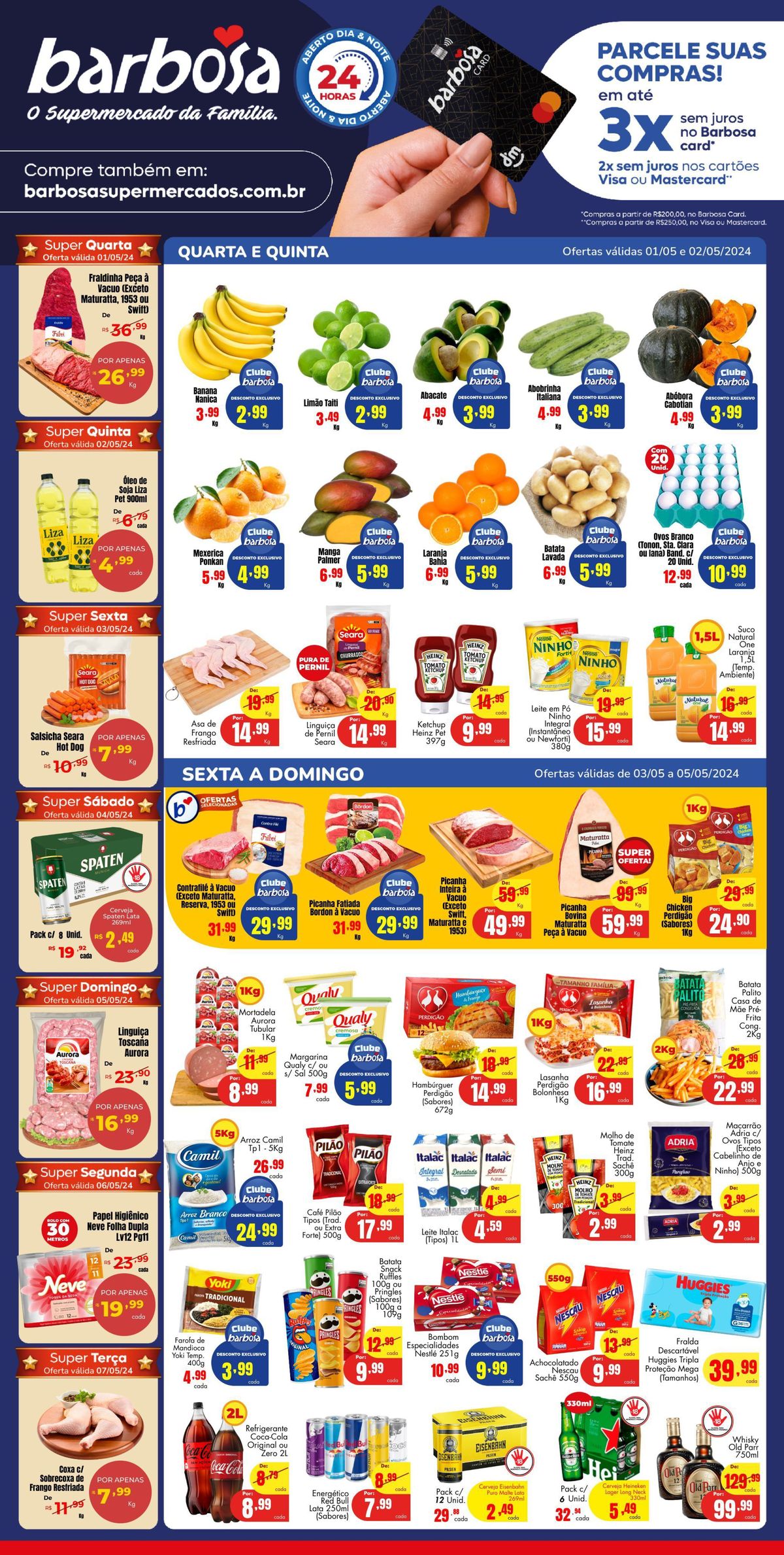 Ofertas e promoções em Supermercados, Rede e Interior, 07-05-2024, Barbosa Supermercados