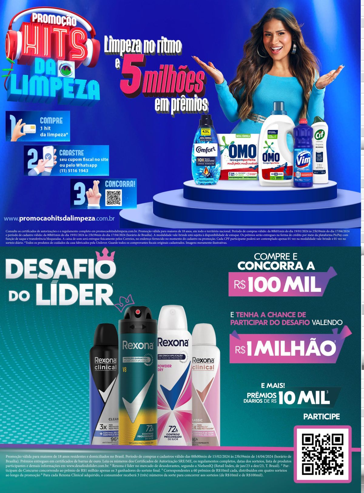 Promoção Rexona Clinical em Supermercados