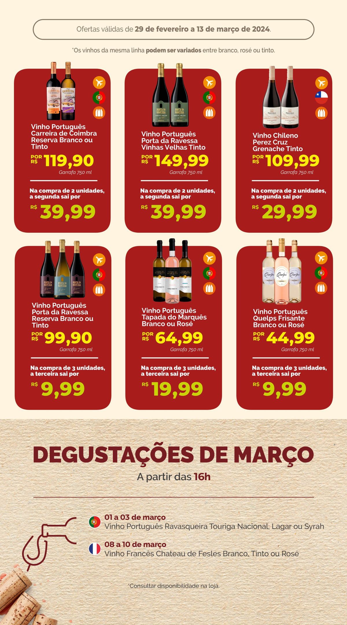 Promoção de Vinhos Portugueses e Chilenos