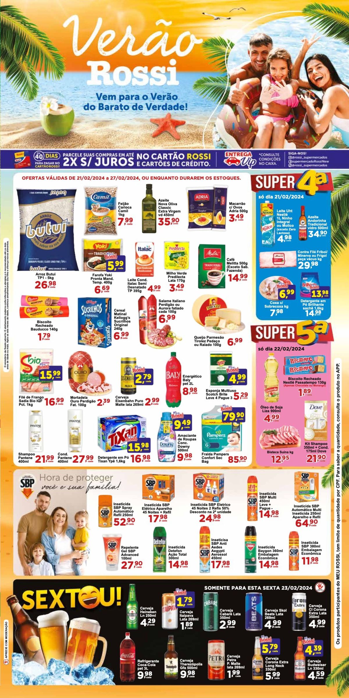 Promoção de alimentos e produtos de limpeza