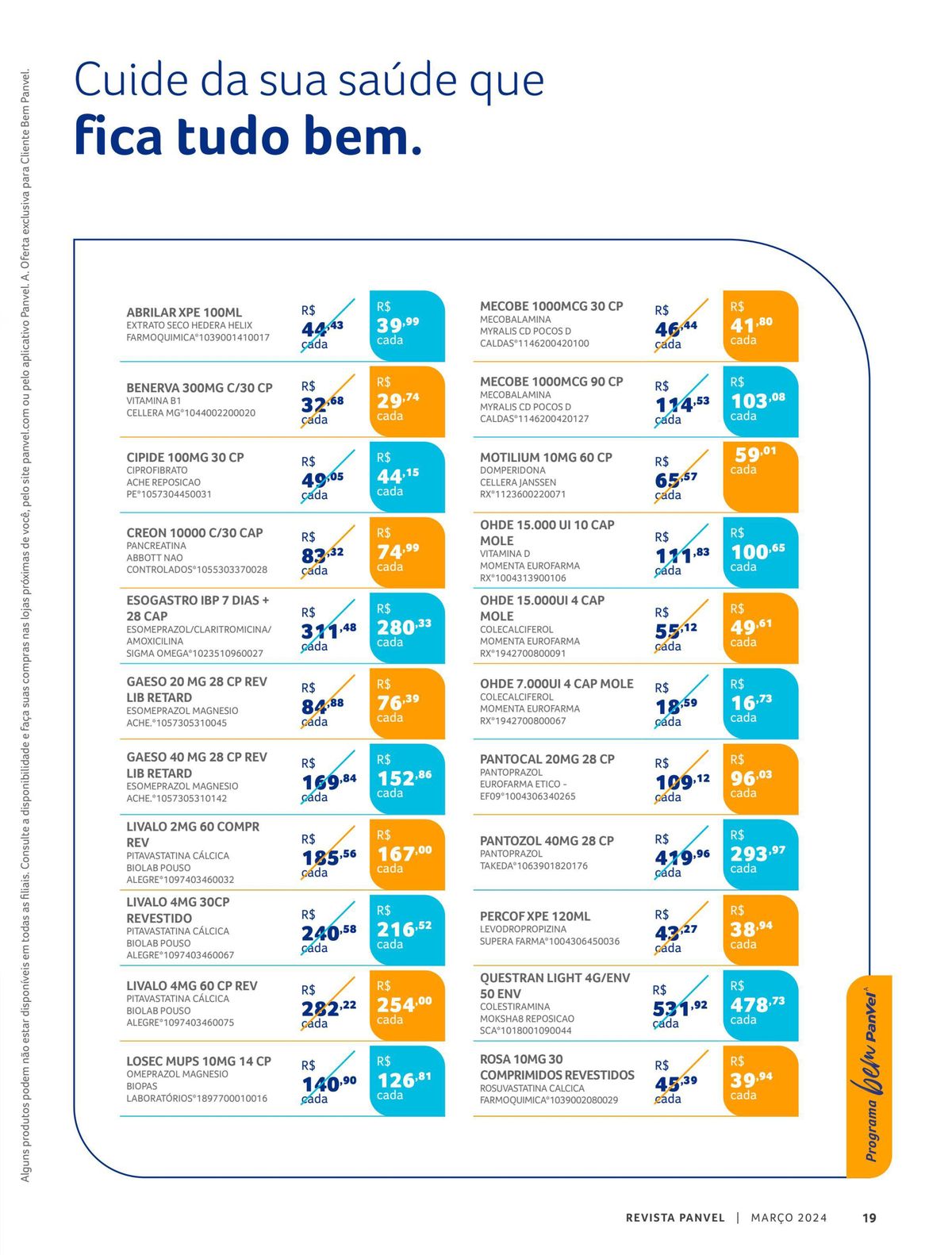 Ofertas em produtos farmacêuticos