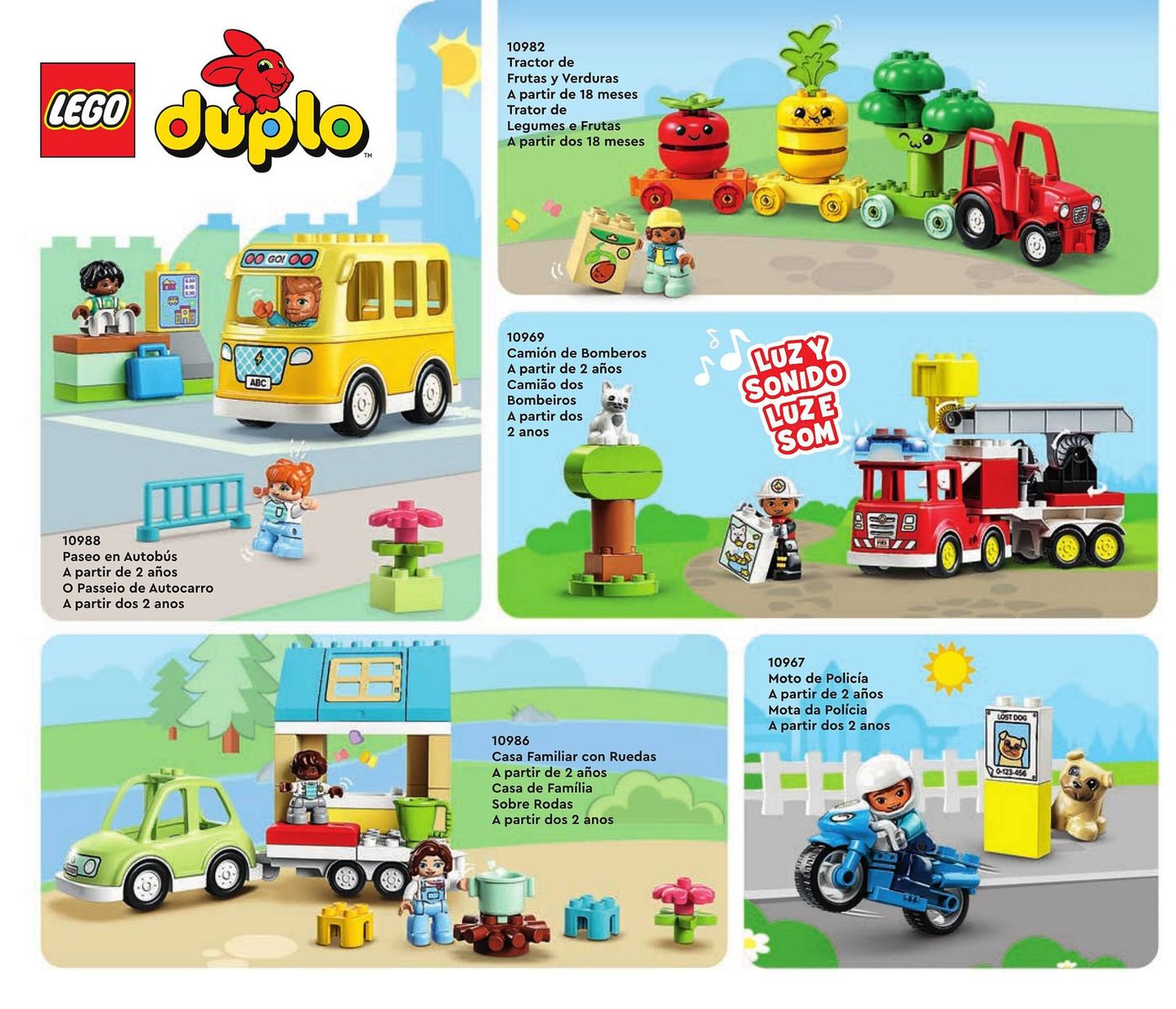 Brinquedos em promoção: Trator de 3 eixos e Camião dos Bombeiros