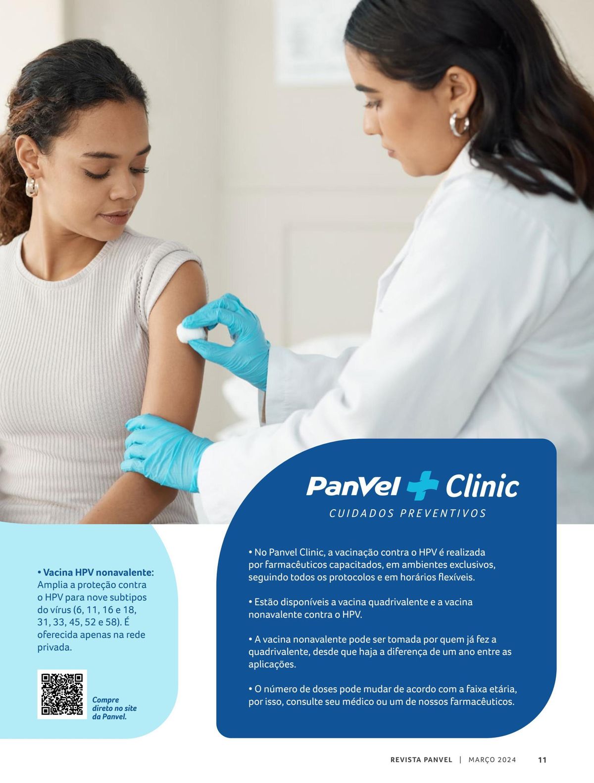 Vacinação contra o HPV na Panvel Clinic