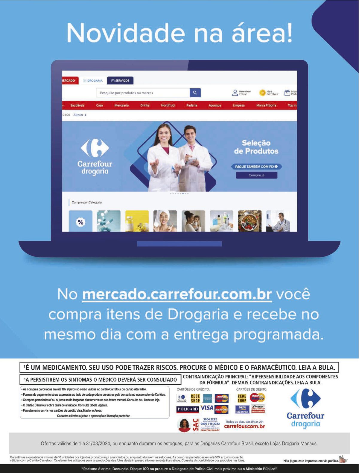 Ofertas de Medicamentos na Drogarias Carrefour