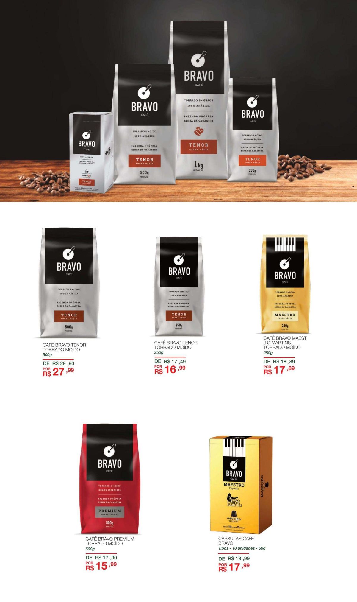 Promoção Café Bravo Maestro e Tenor