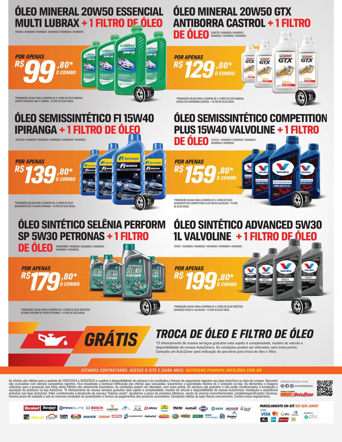 Promoção Óleos Lubrificantes AutoZone