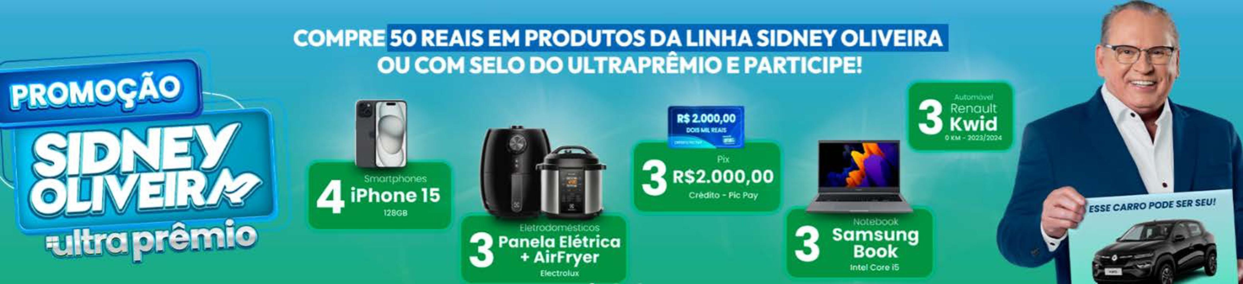 Promoção: Compre 50 reais em produtos da linha Sidney Oliveira ou com selo do Ultraprêmio e partici