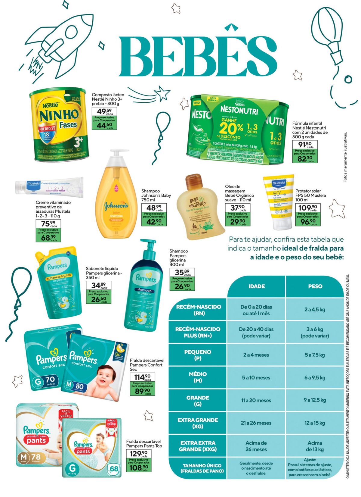 Promoção de produtos de cuidados para bebês