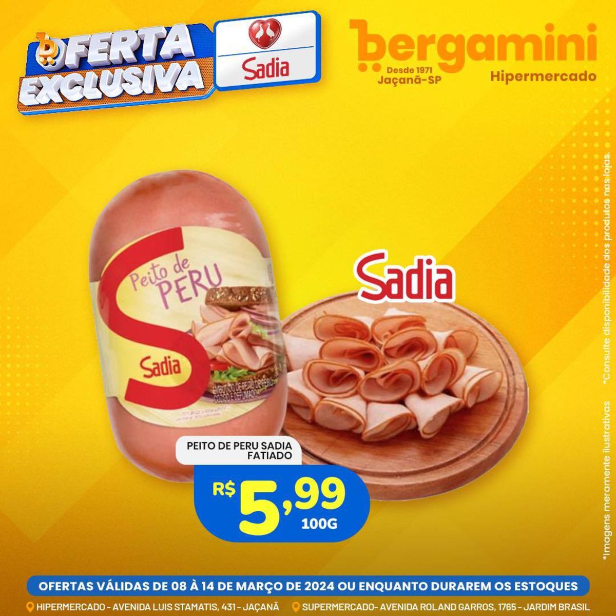 Promoção de alimentos e produtos de limpeza