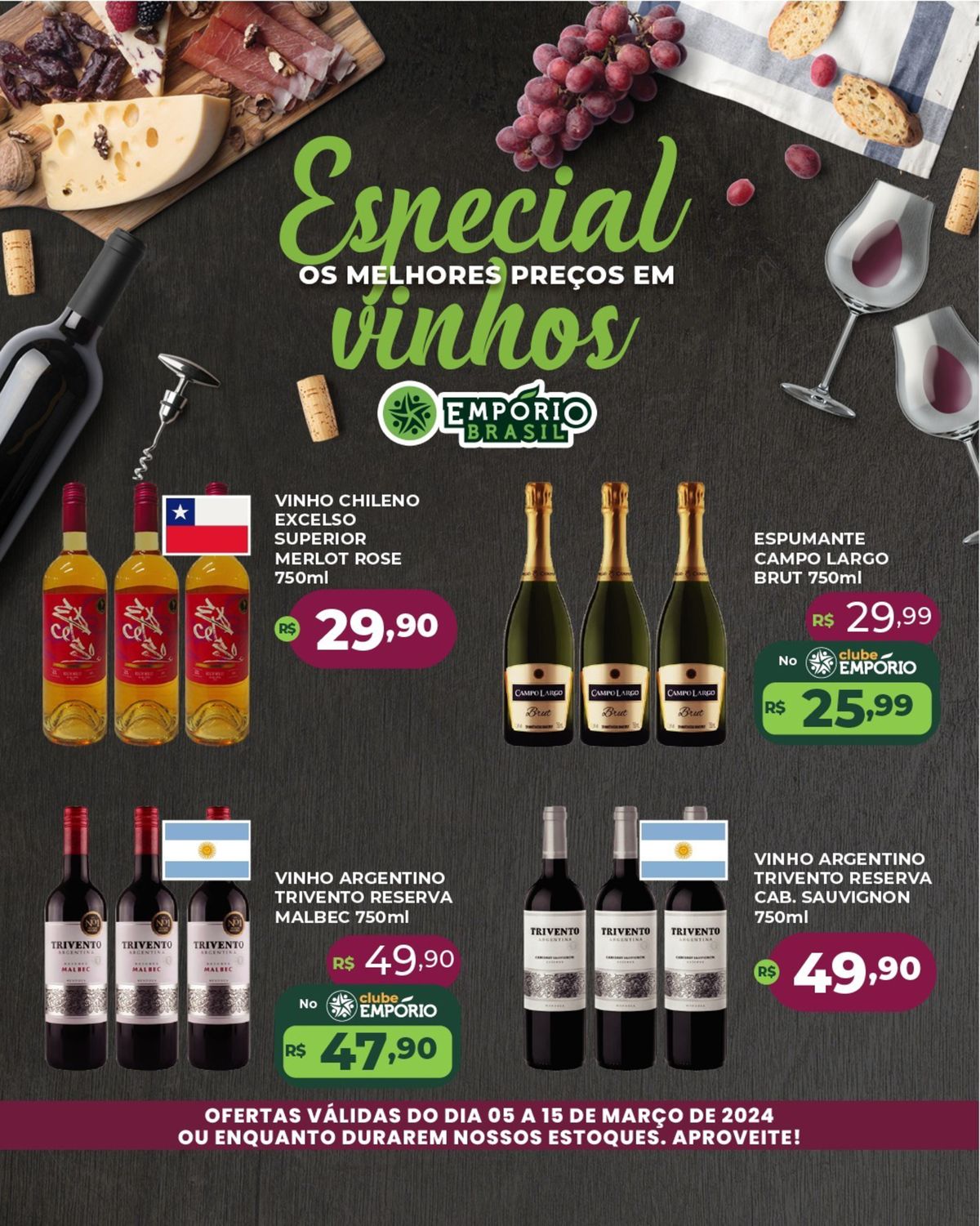 Vinhos Chilenos e Argentinos em promoção!