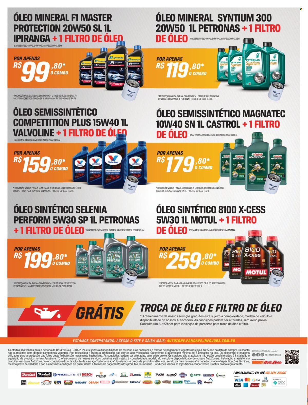 Óleos para motor em promoção