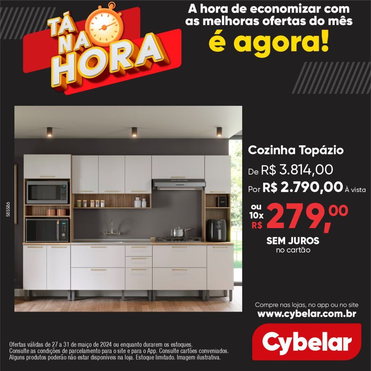 Cozinha Topázio por R$ 2.790,00