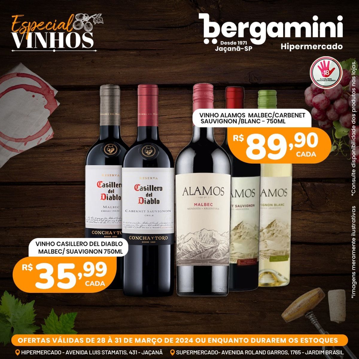 Ofertas de Vinhos Bergamini