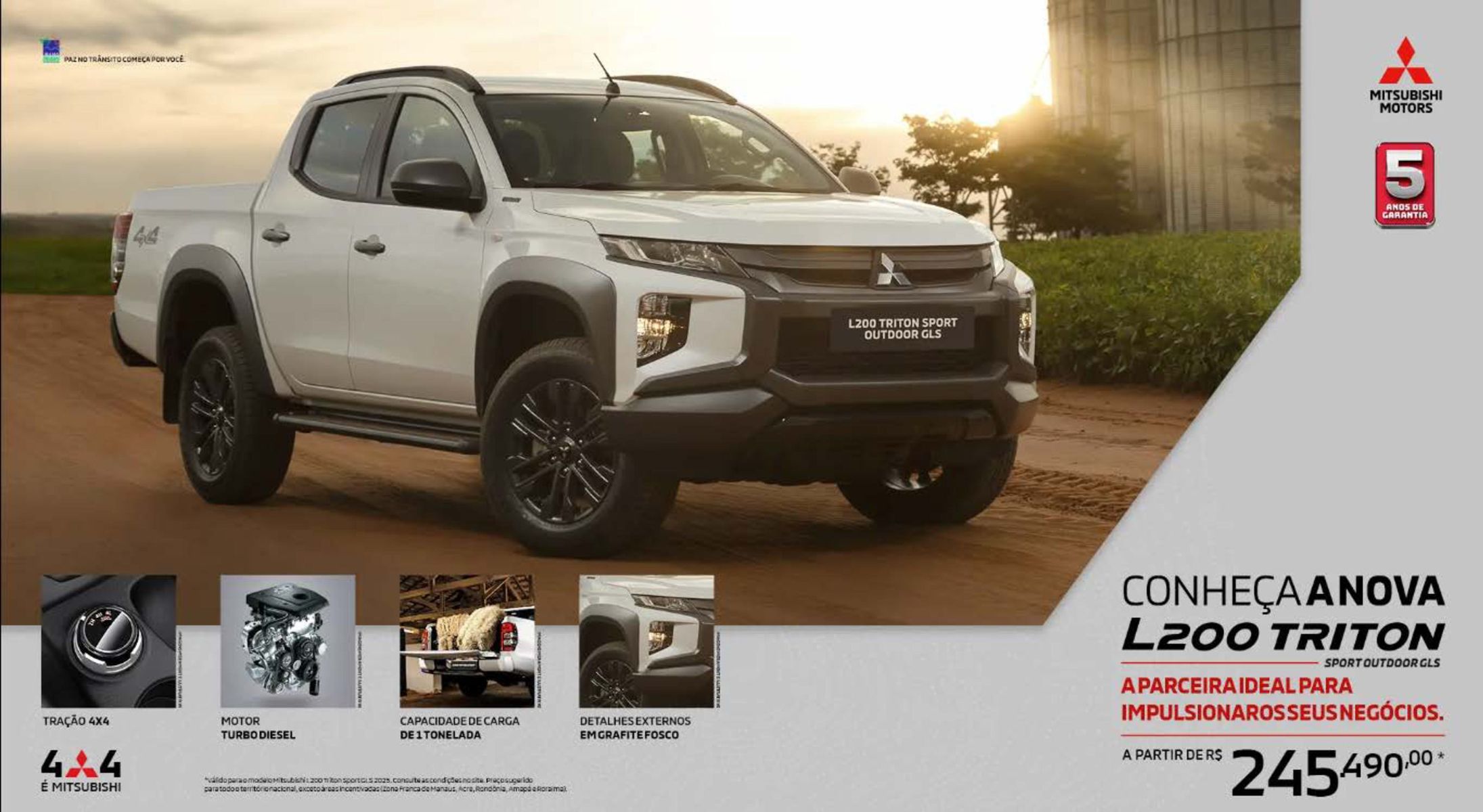 Descontos especiais na Nova Mitsubishi Triton