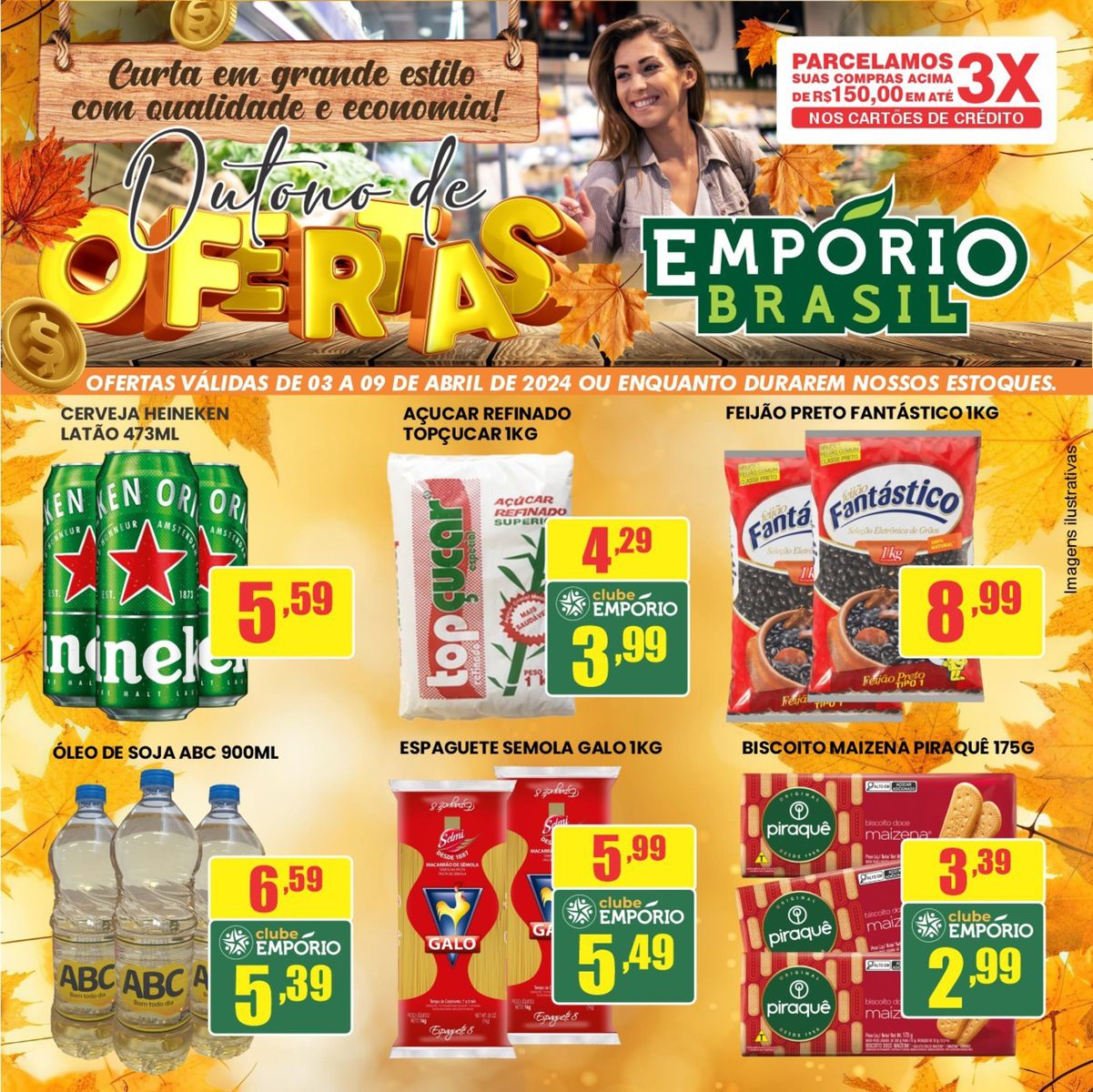 CERVEJA HEINEKEN, AÇUCAR REFINADO, FEIJÃO PRETO, ESPAGUETE SEMOLA E BISCOITO MAIZENA EM SUPERMERCAD