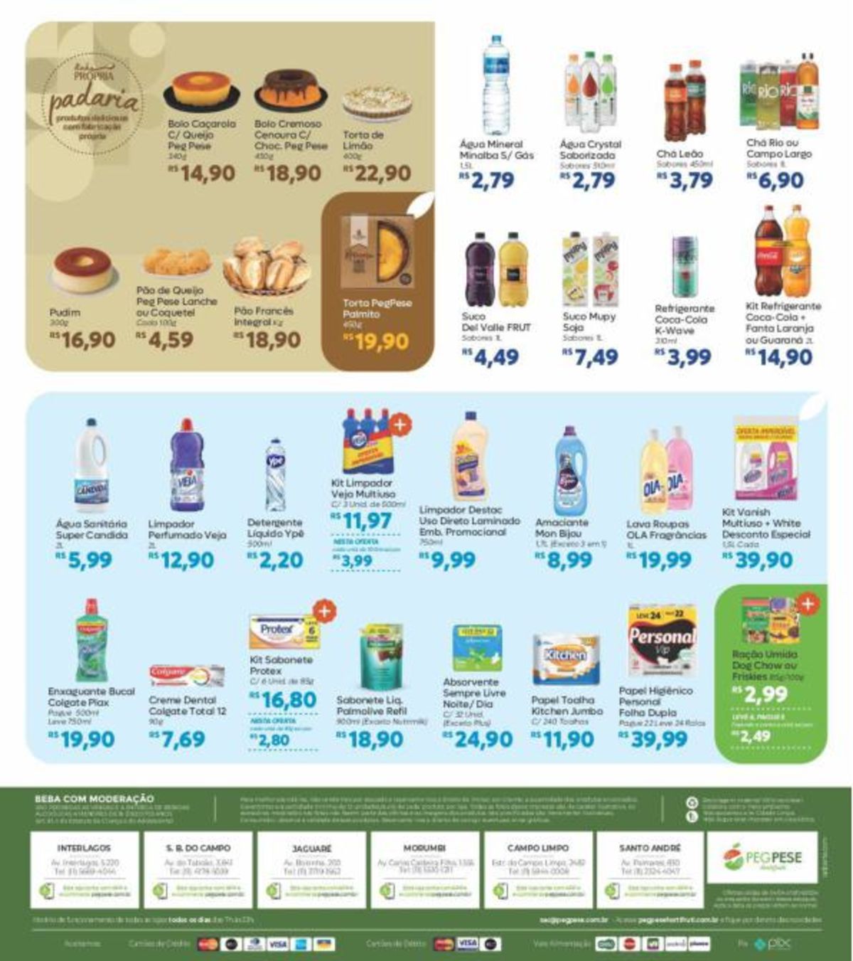 Promoção de Bebidas e Produtos de Limpeza