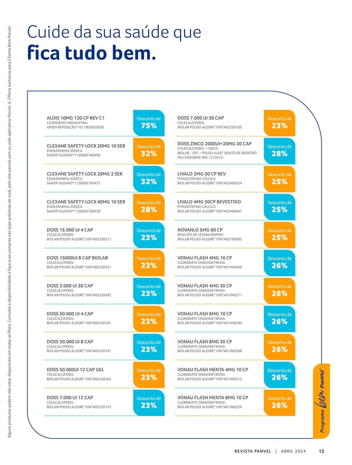 Oferta exclusiva para Cliente Bem Panvel: Descontos em produtos de saúde e bem-estar