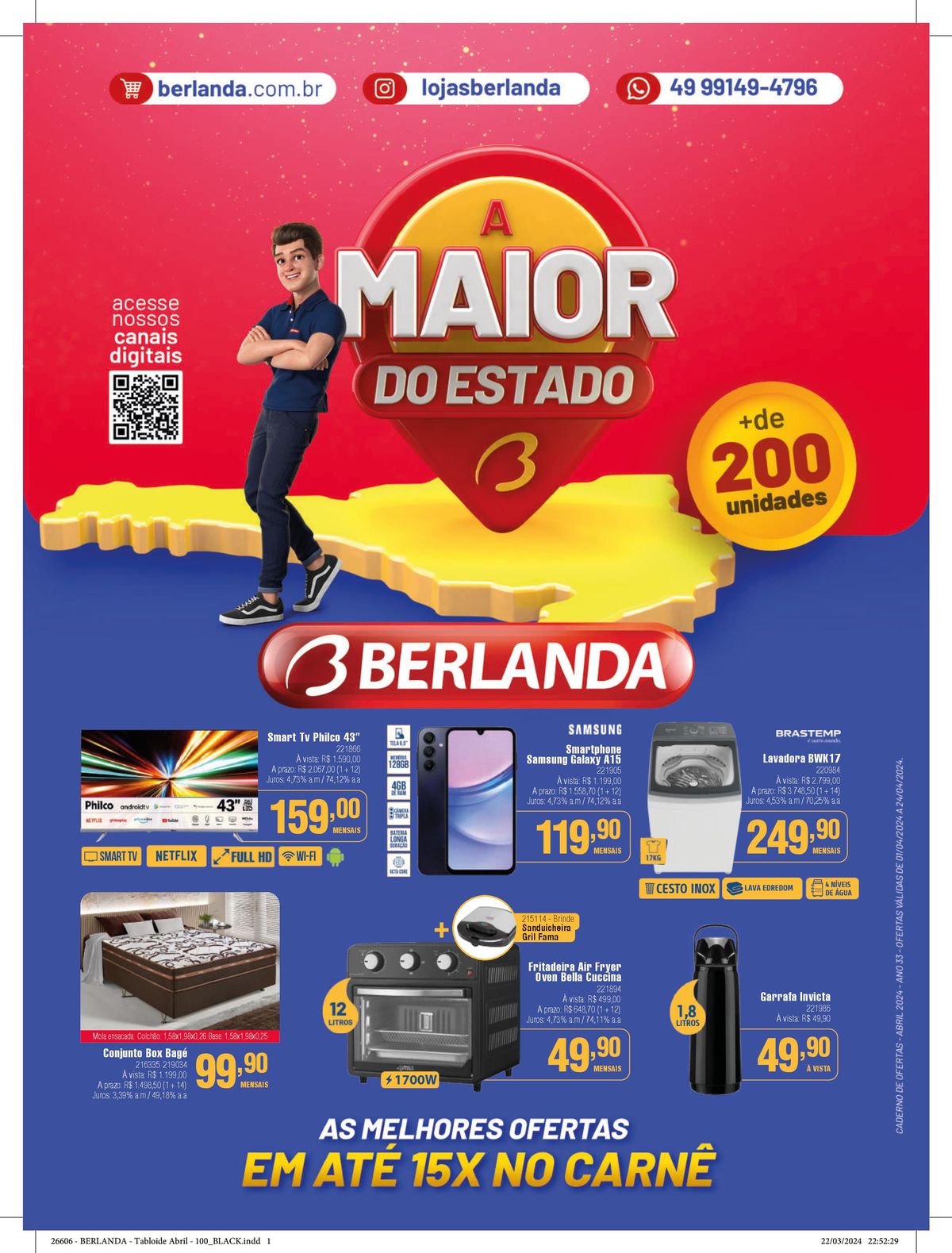 Promoção de Eletrodomésticos: Smartphone, Smart TV e Fritadeira Air Fryer