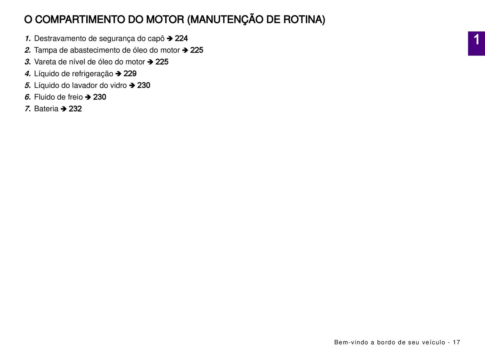 Manutenção do compartimento do motor - Descontos especiais