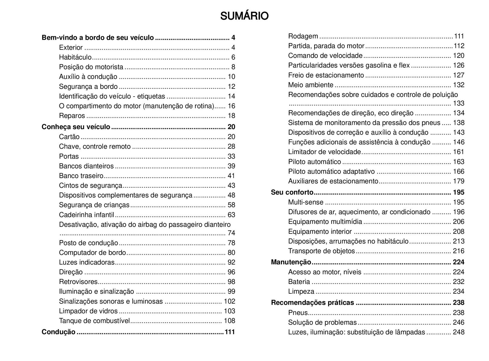 Produtos em destaque: Exterior, Habitáculo, Posição do motorista.