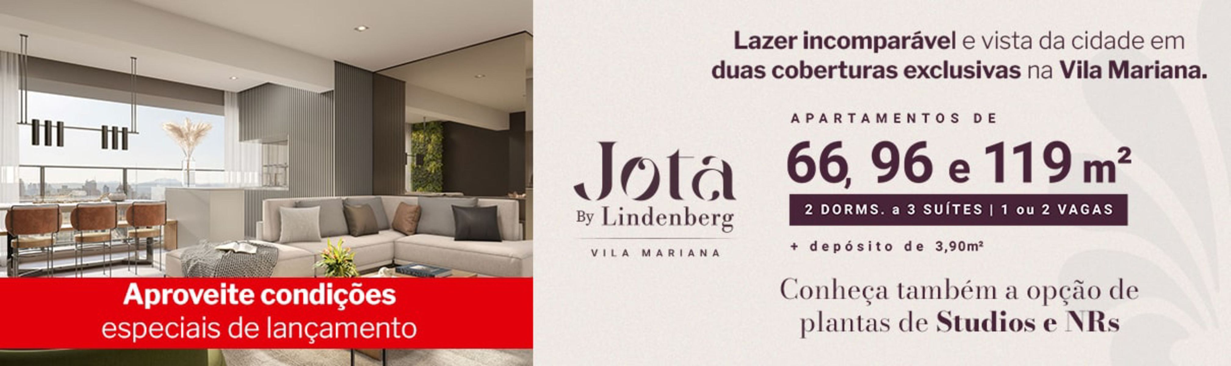 Apartamentos de Jota 66 96 e 119m na Vila Mariana + depósito de 3,90m*