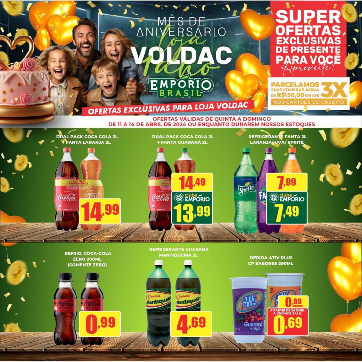 Oferta especial: Dual Pack Coca Cola 2L