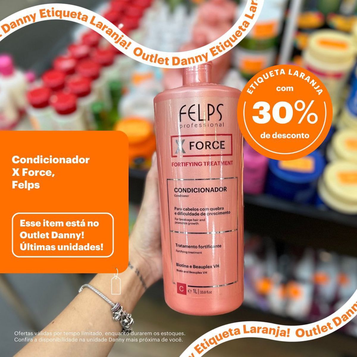 Condicionador Felps Professional para cabelos com quebra e dificuldade de crescimento