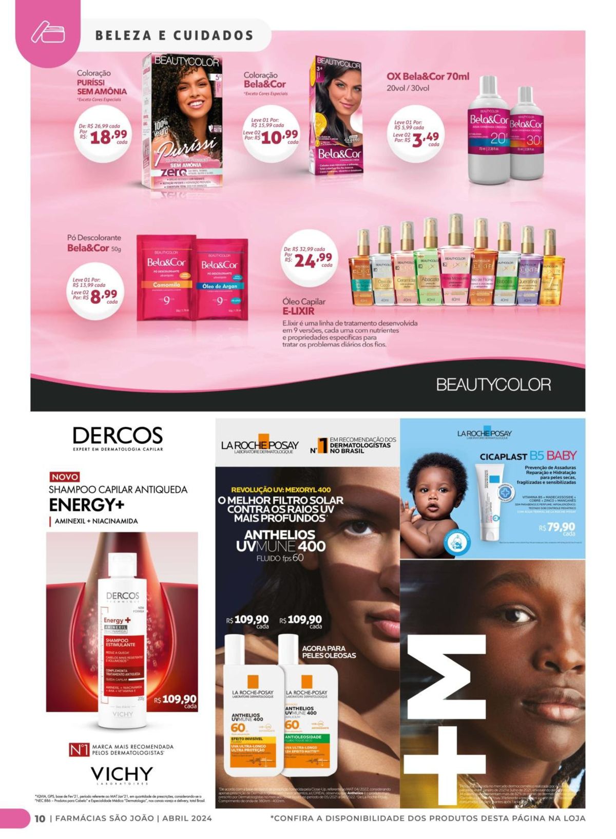 Coloração Bela&Cor e Pó Descolorante Bela&Cor sos em promoção