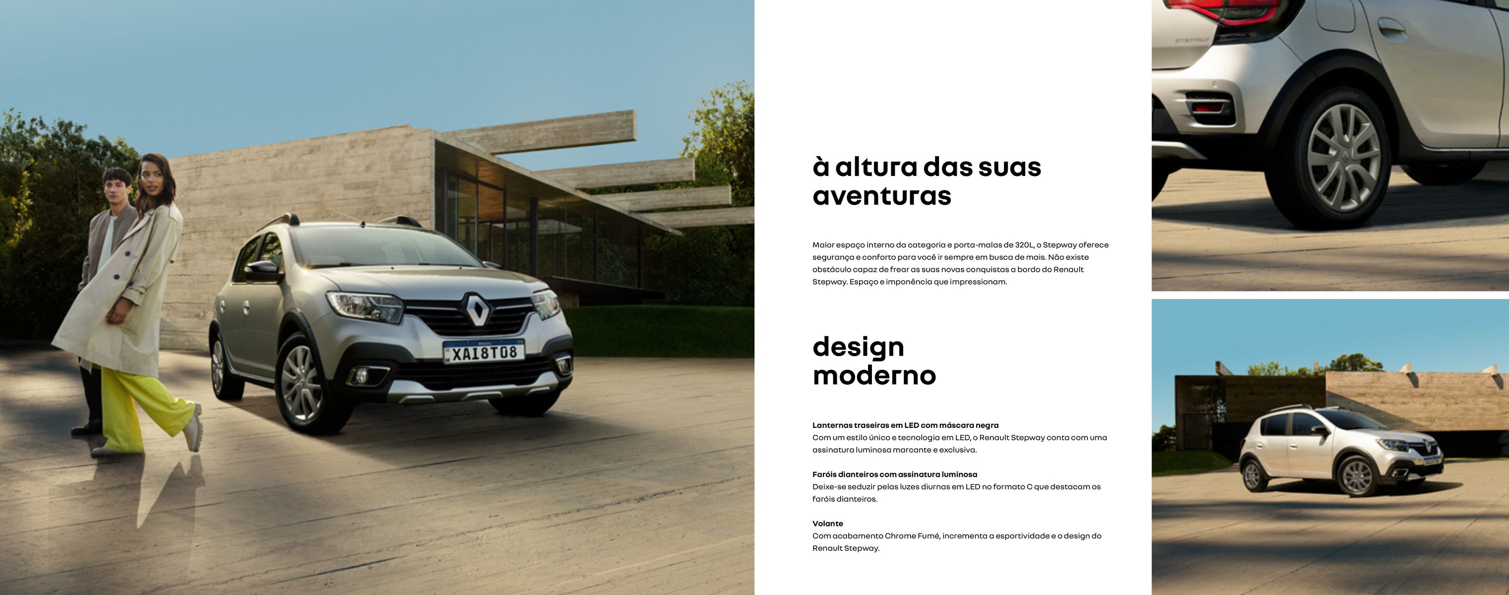 Novidades em destaque: Stepway com design moderno e espaço interno amplo