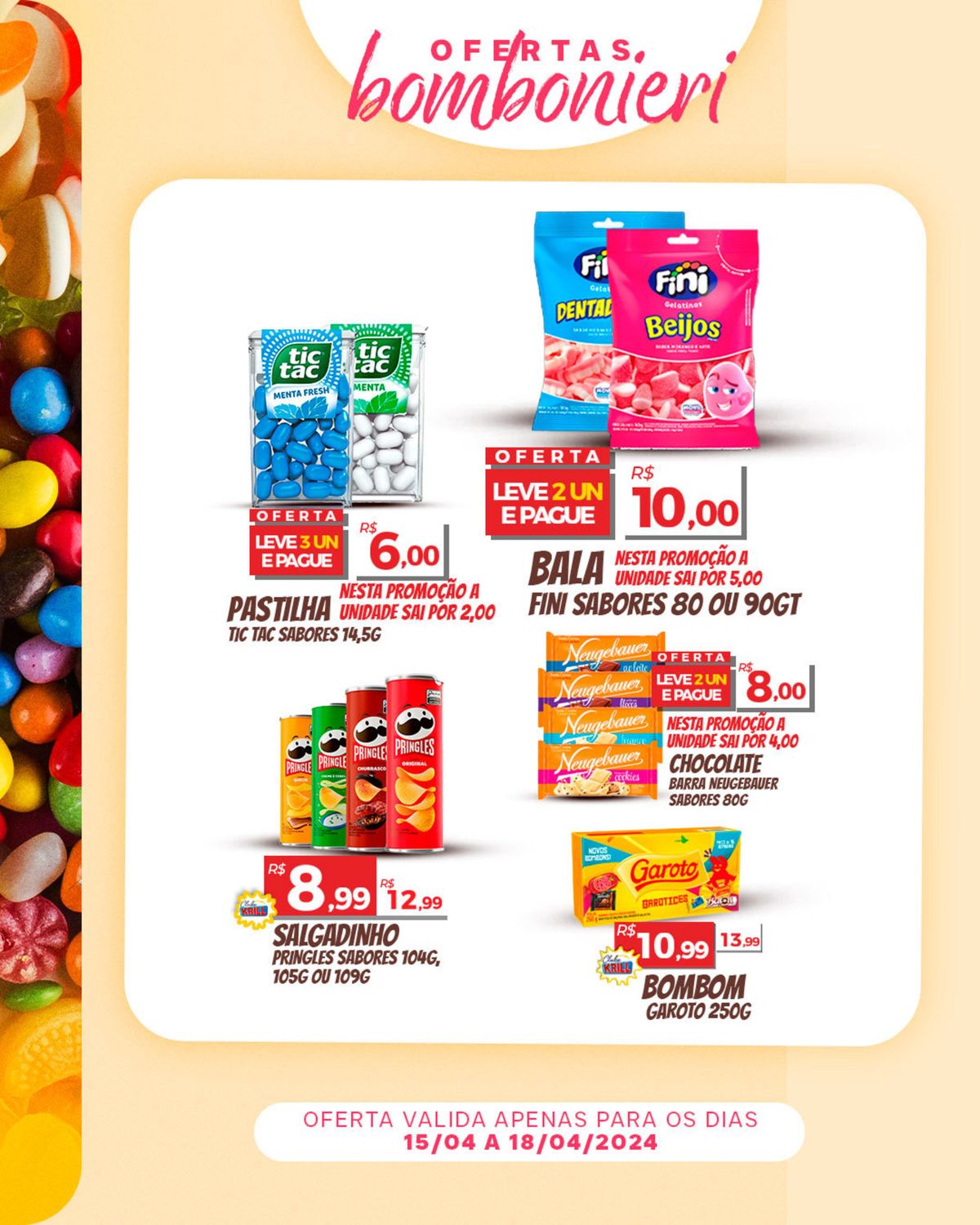 Promoção de Doces e Balas