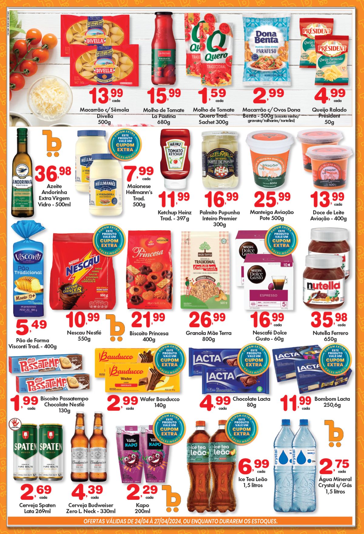 Promoções em Supermercado Bergamini: Macarrão, Queijo, Azeite e mais