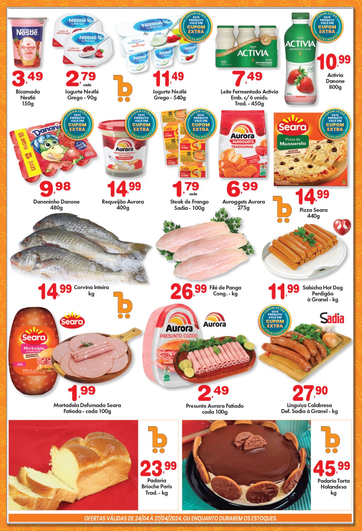 Promoção de laticínios Nestlé e Aurora