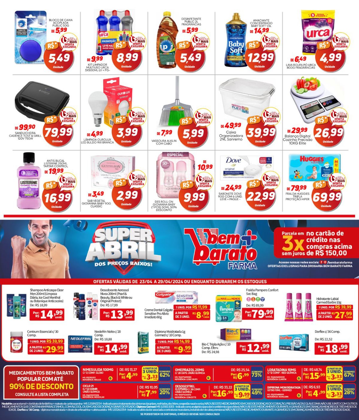 Desodorante Aemssol, Nívea 20, Shampoo Articaspa e mais produtos em promoção!