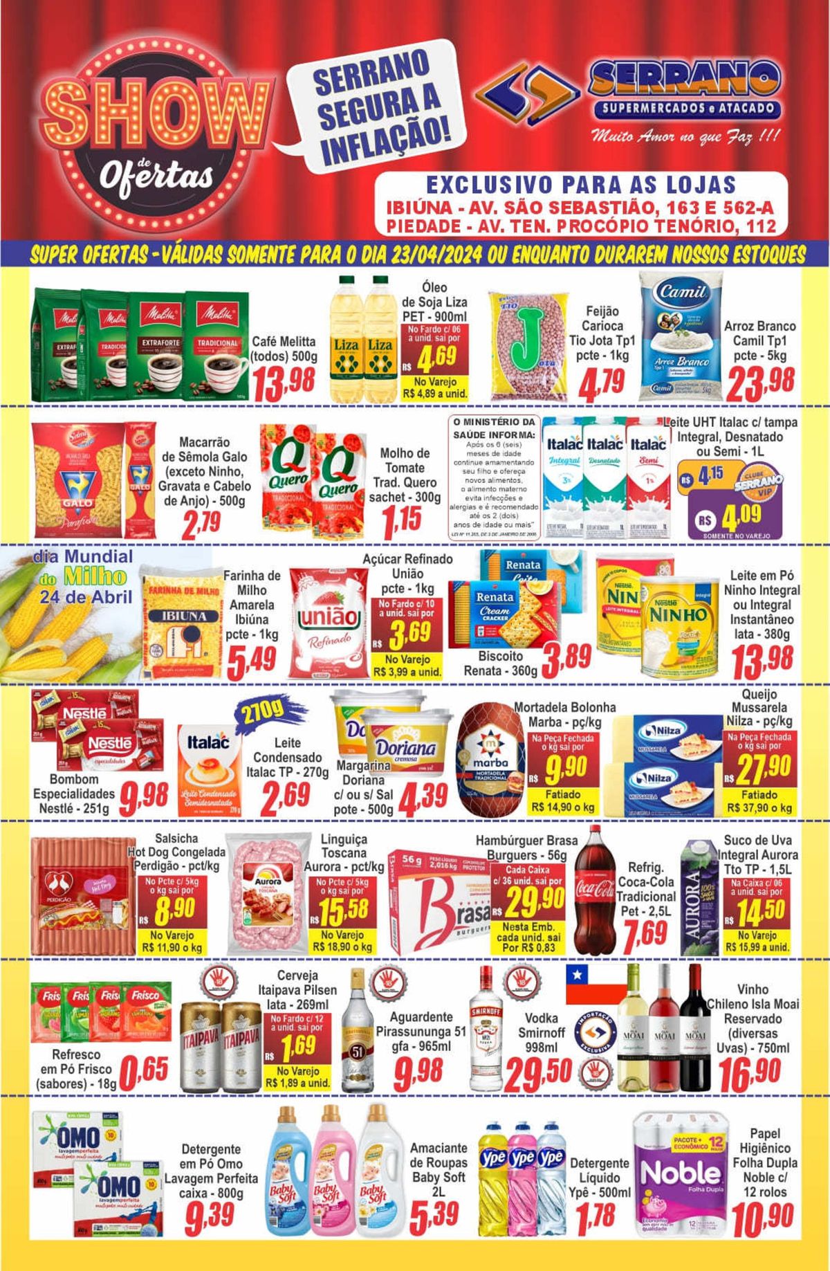 Ofertas de Supermercado e Promoções Especiais, Ofertas Serrano Supermercado, 30-04-2024, Serrano Su