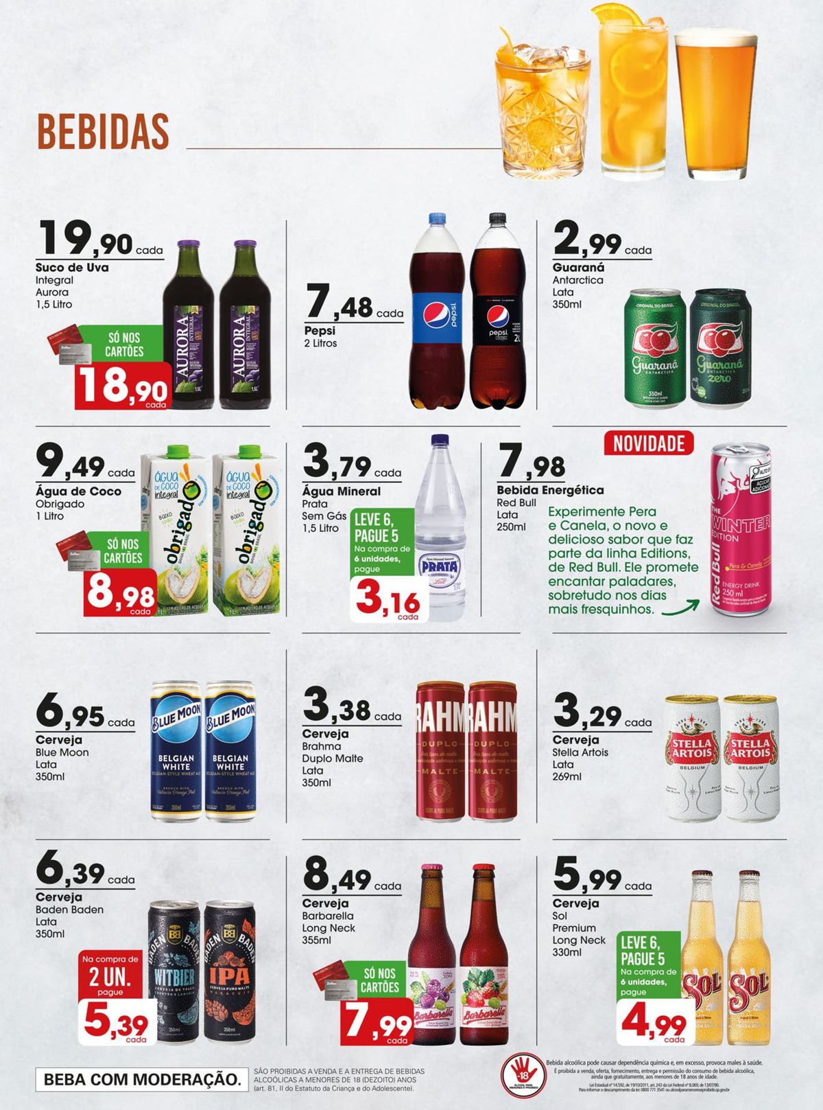 Ofertas em Bebidas no Zaffari Supermercados
