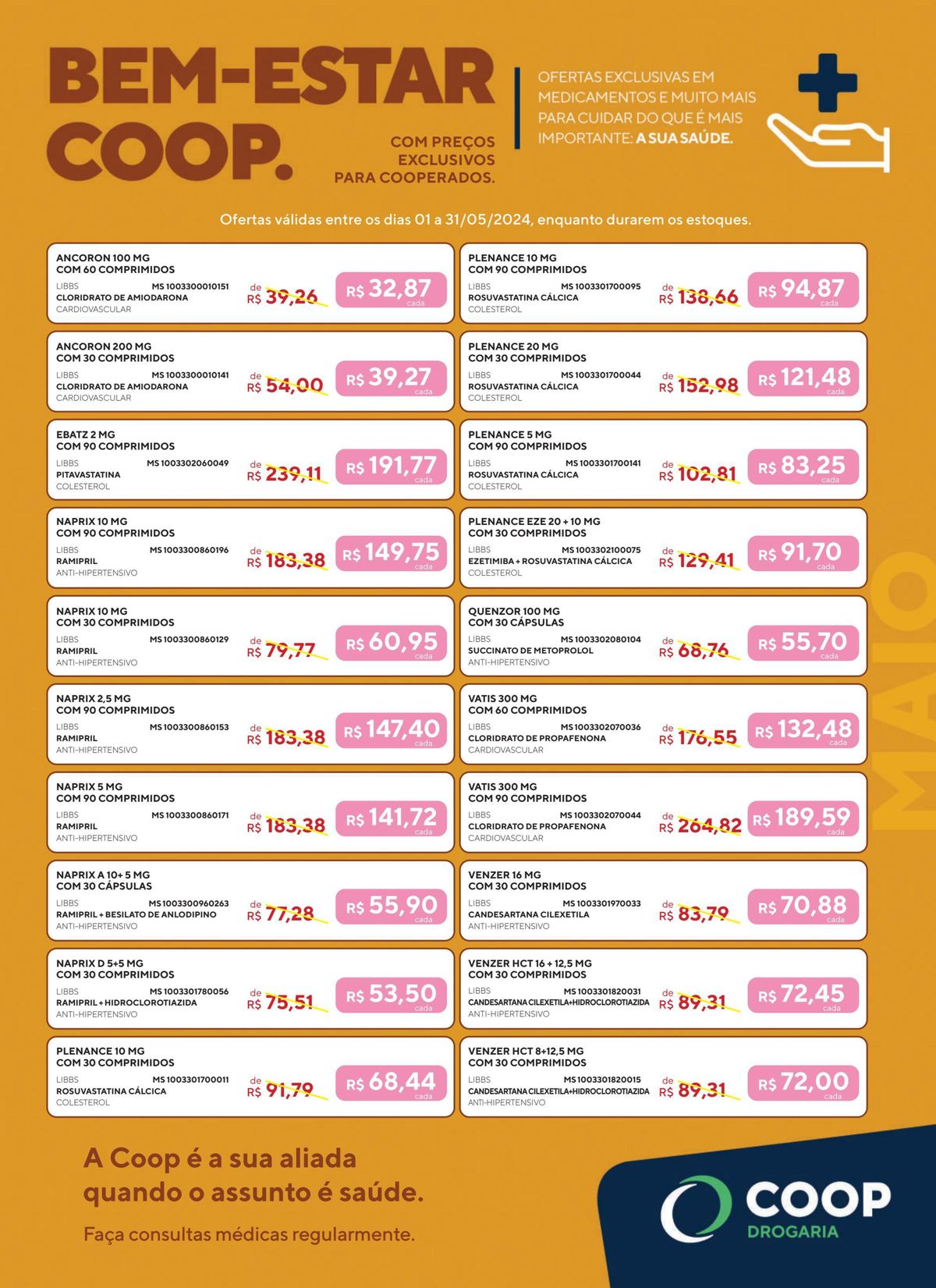 Descontos em medicamentos para a saúde cardiovascular