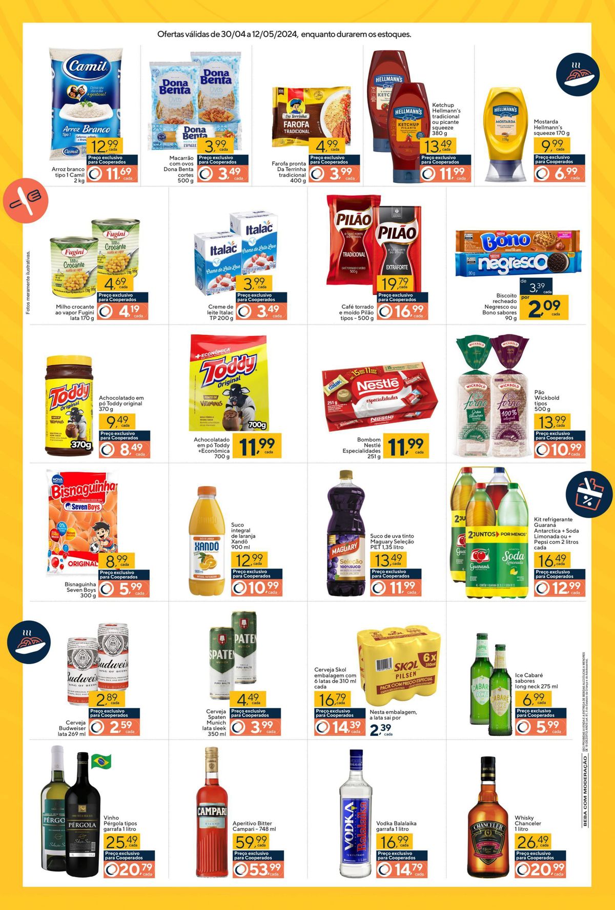 Ofertas em diversos produtos de mercado