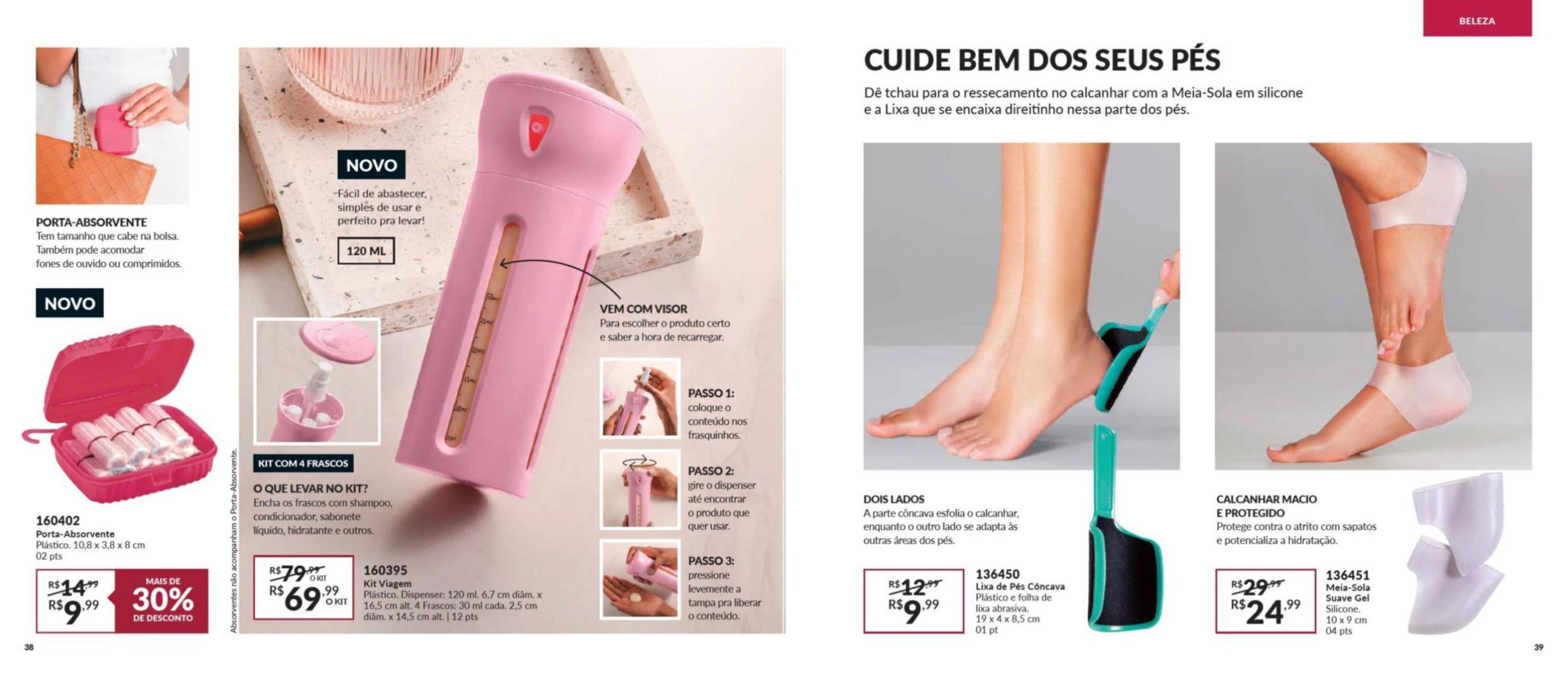 Meia-Sola em silicone e Lixa para calcanhar ressecado