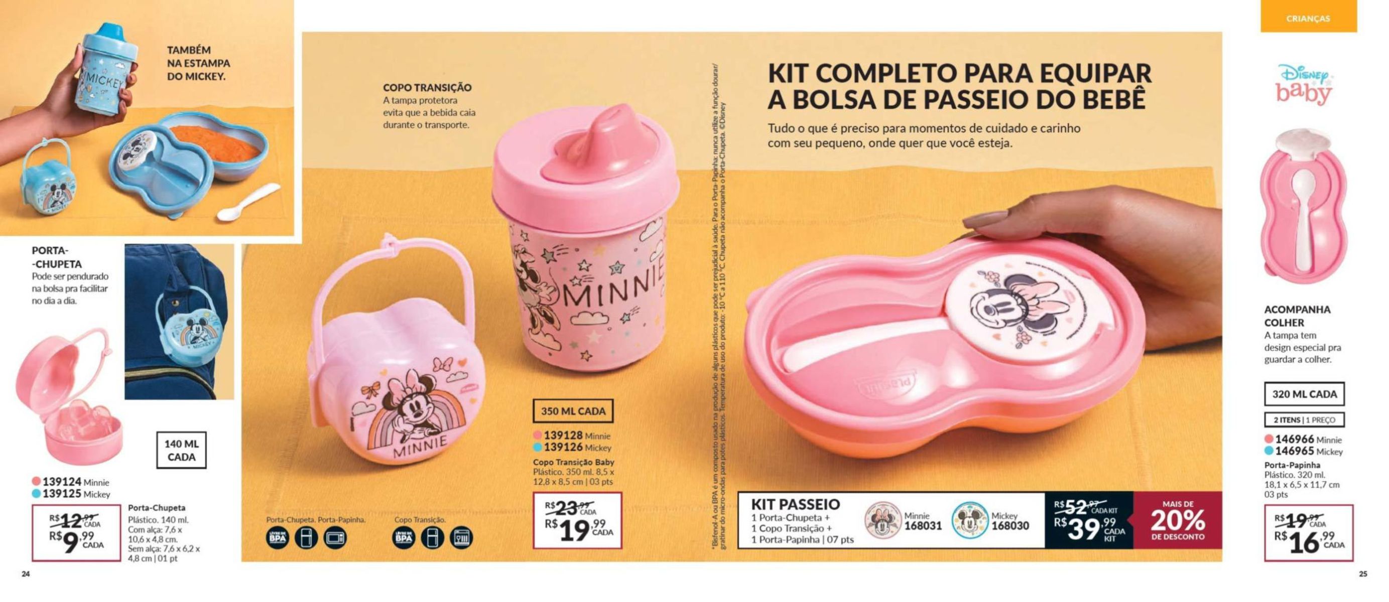 Kit Completo para Equipe Pop e Bolsa de Passeio do Bebê