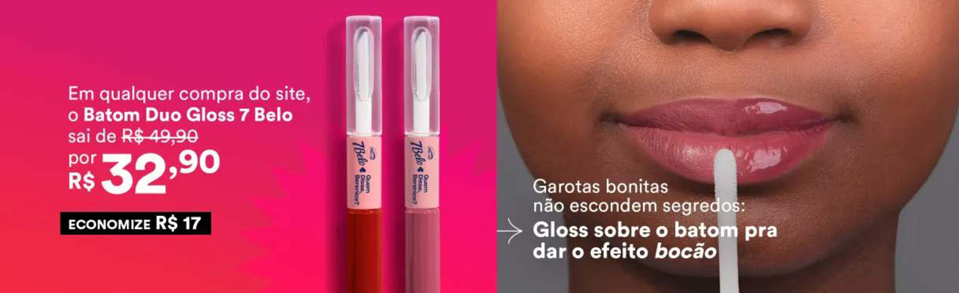 Promoção de batons da linha efeito bocão