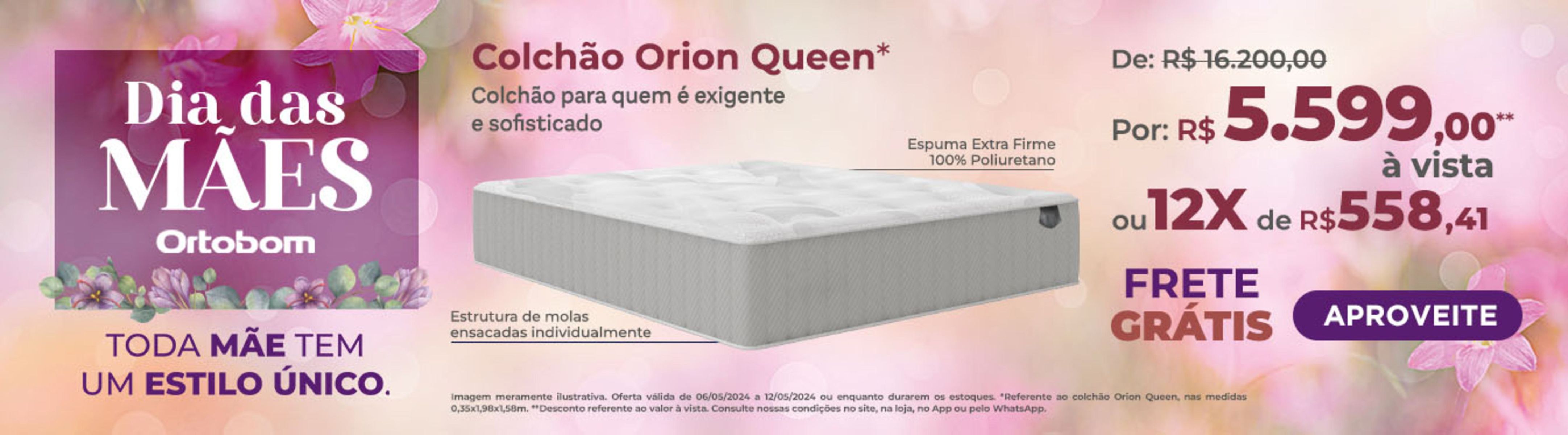 Promoção Colchão Orion Queen Ortobom