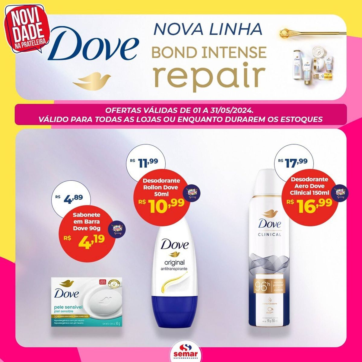 Ofertas de antitranspirante Dove para pele sensível