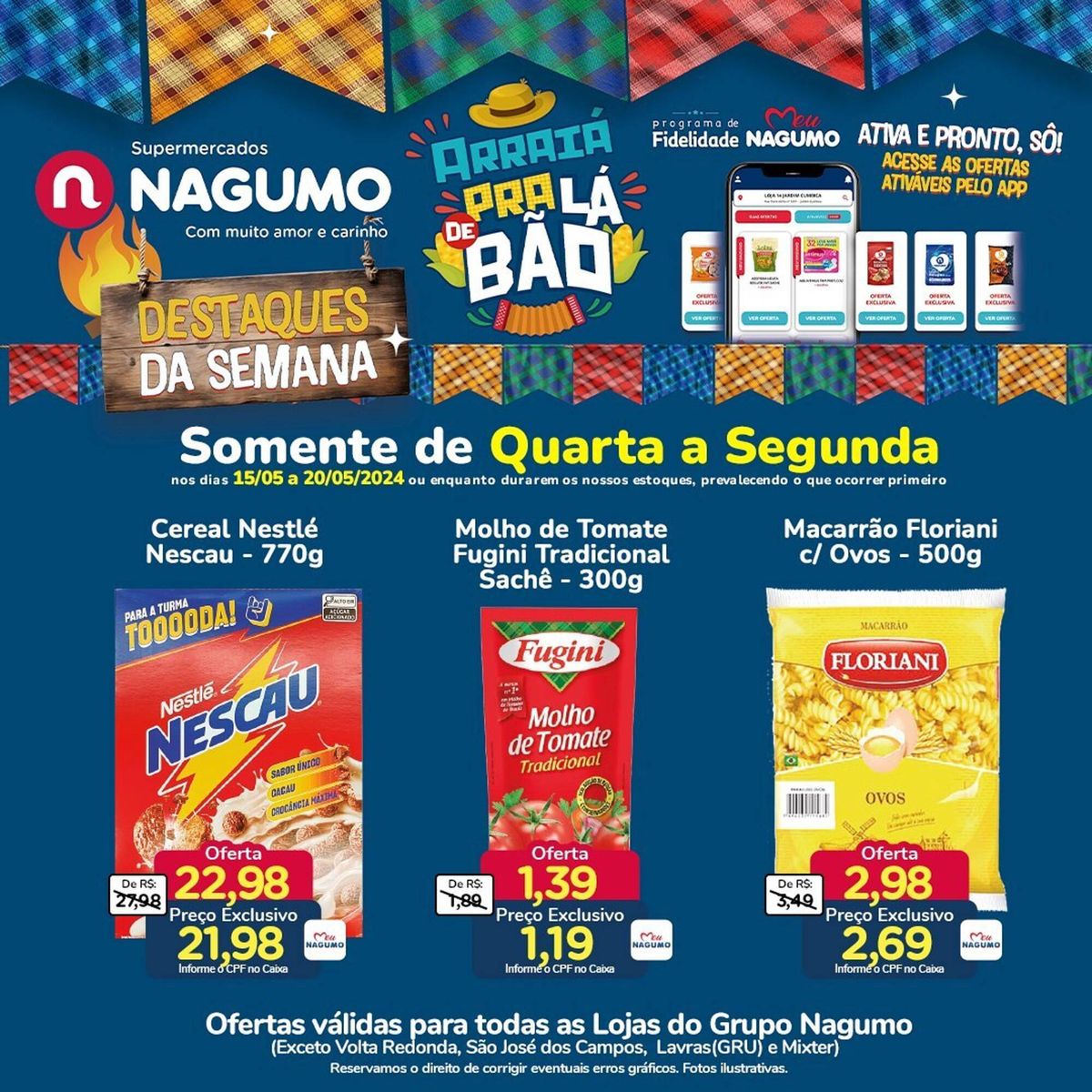 Supermercados - Promoção de Cereais, Molho de Tomate e Macarrão