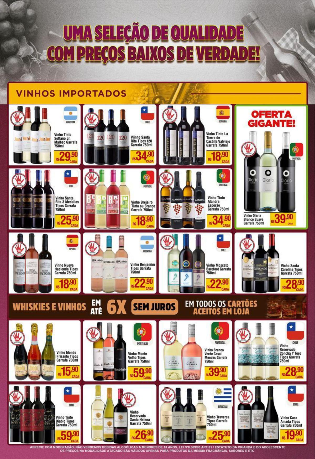 Vinhos Importados em Promoção