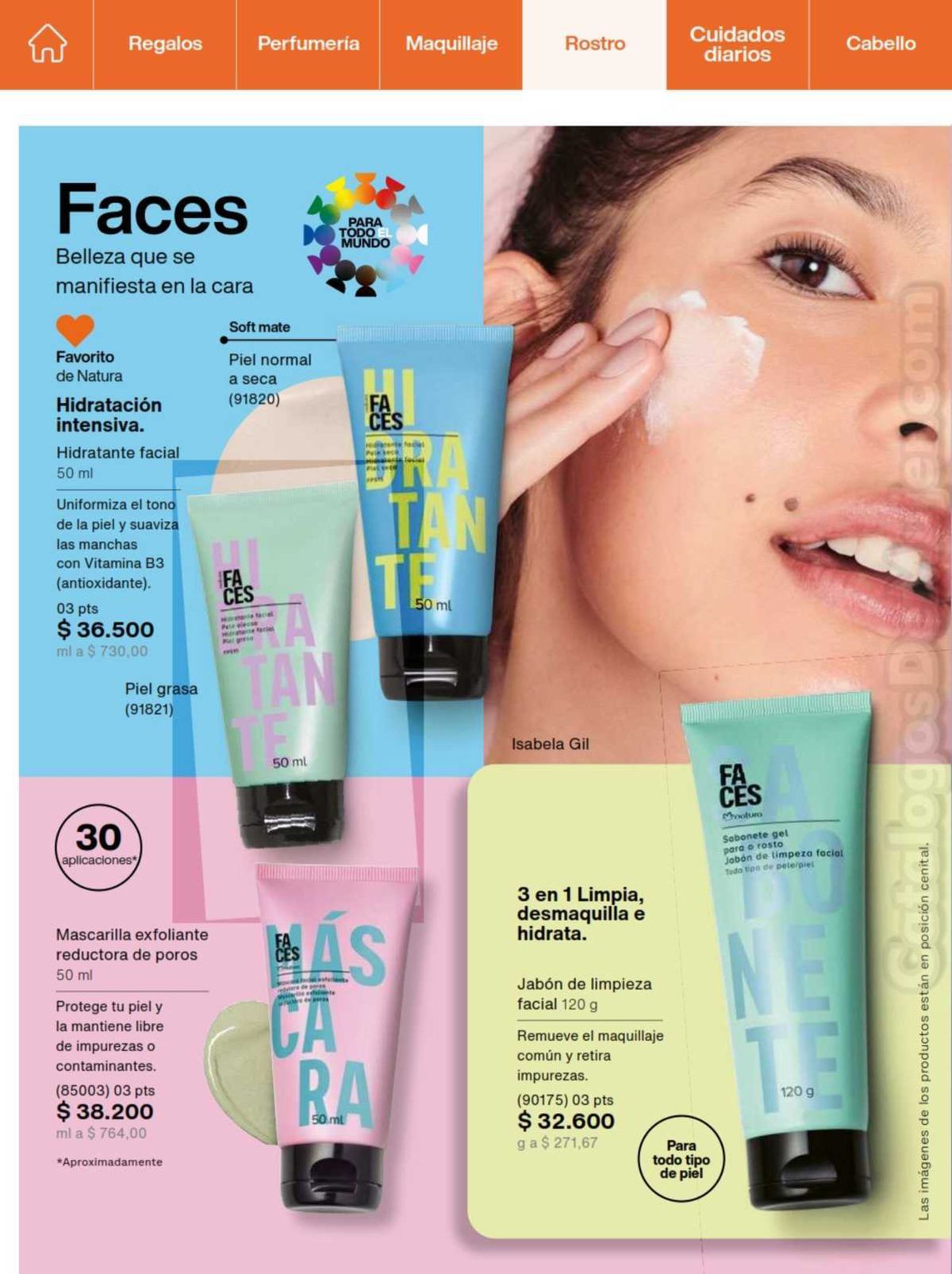 Ofertas de cuidados faciais