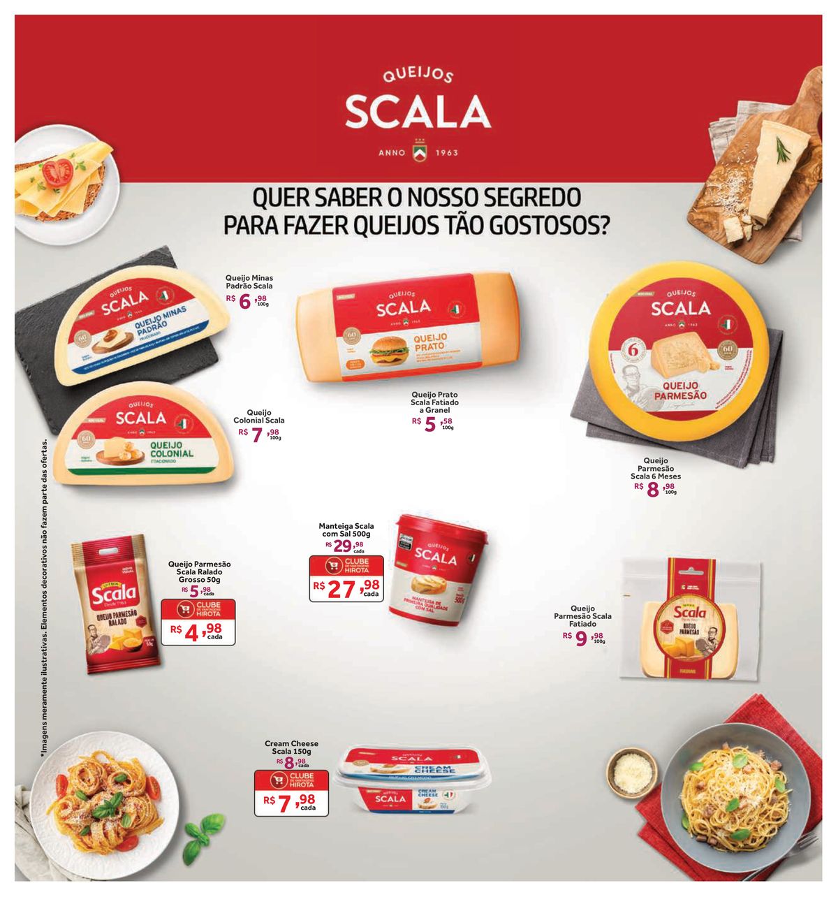 Queijos Minas e Parmesão Scala em promoção