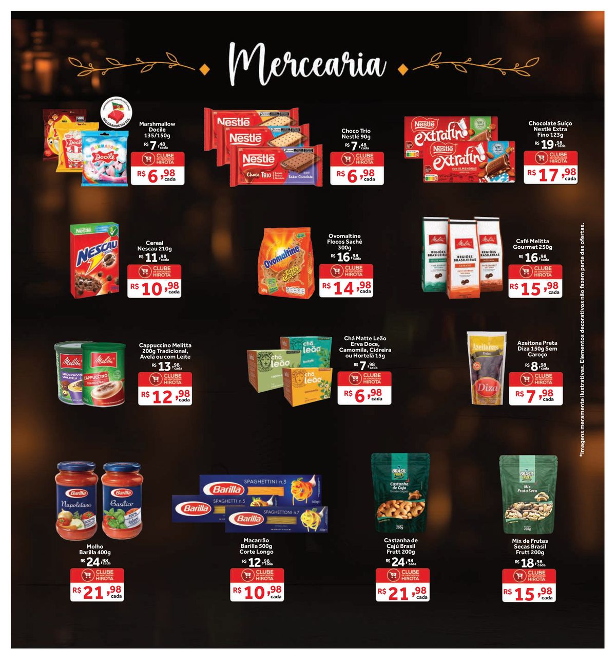 Marshmaliow, Café Melitta e Azeitona Preta em promoção no Hirota Food Supermercado