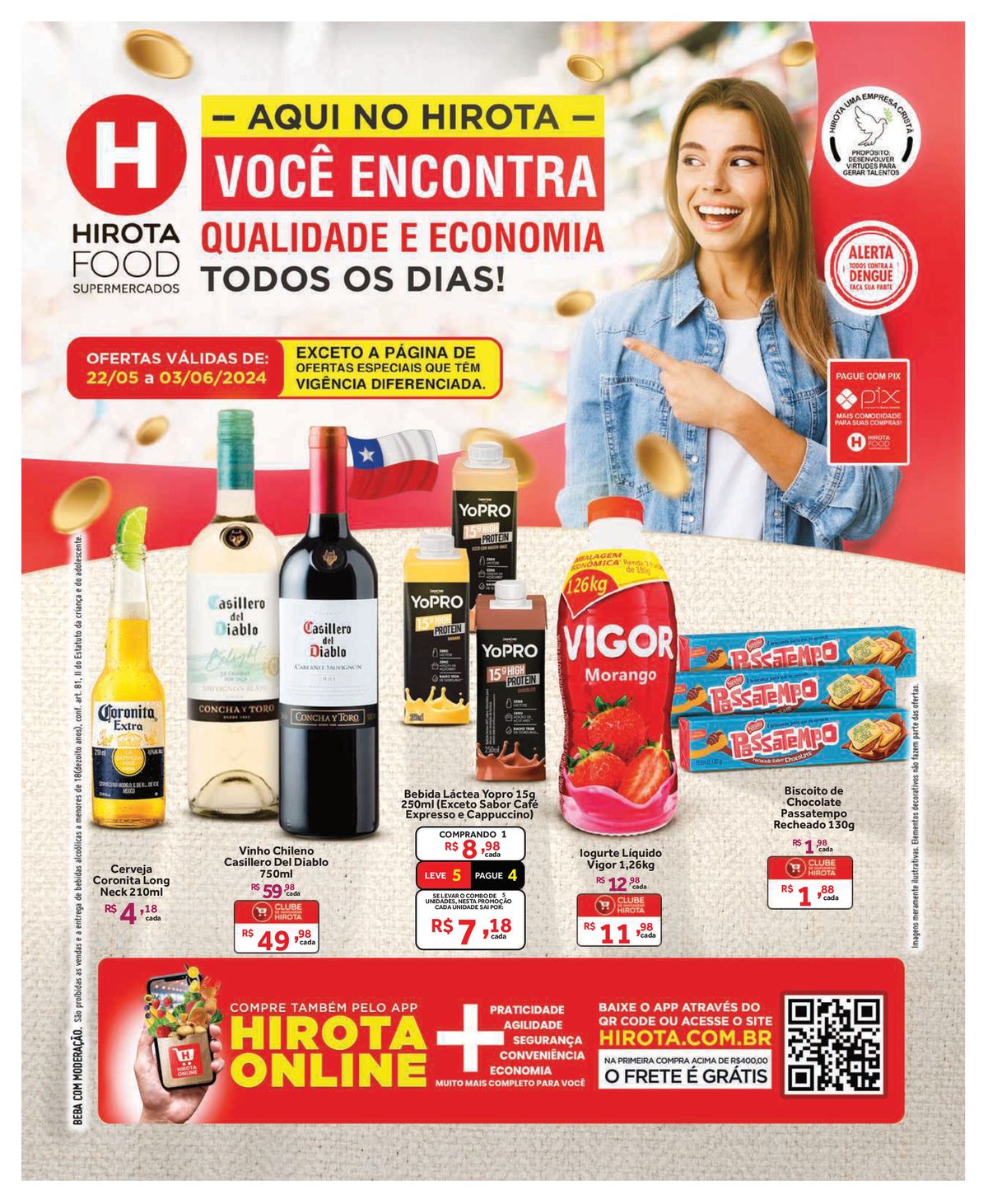 Promoção de Biscoitos, Bebidas Lácteas e Vinhos