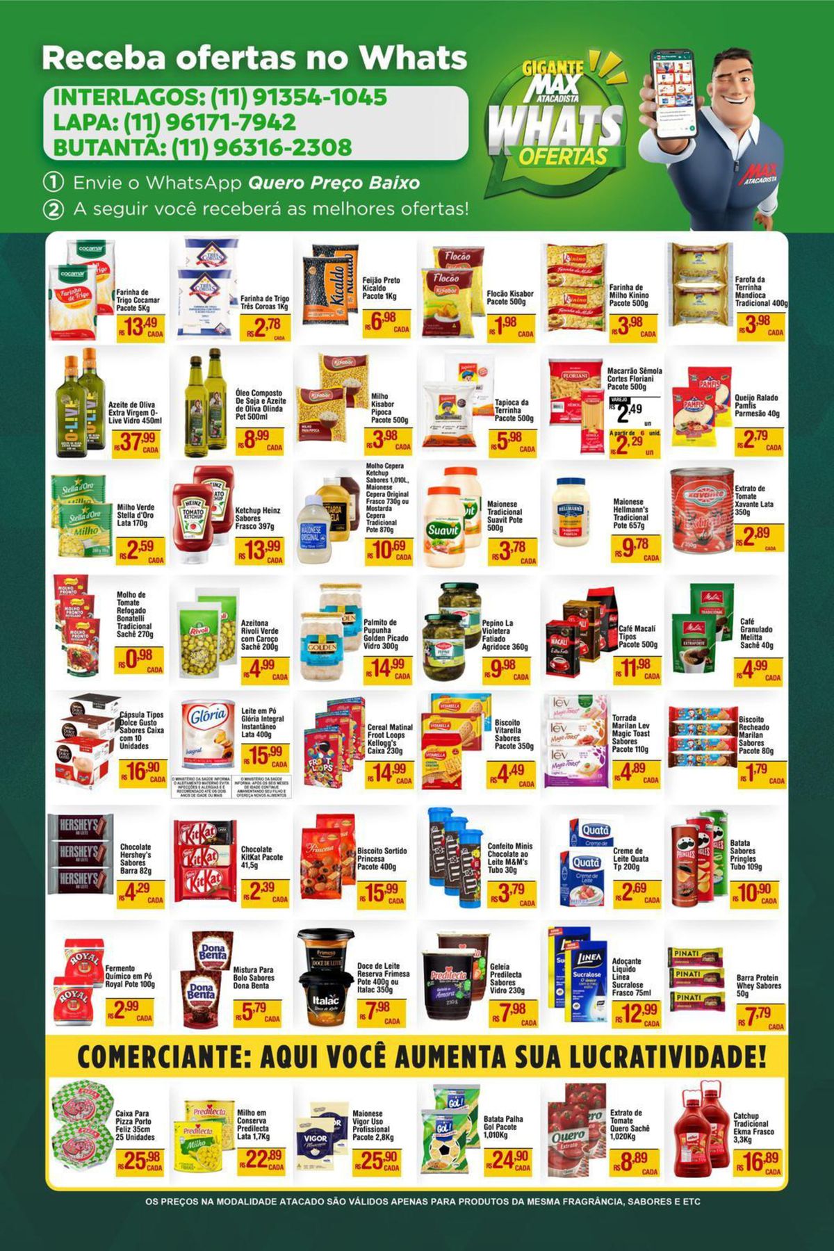 Ofertas em Supermercado: Farinha de Trigo, Macarrão, Azeite de Oliva e mais