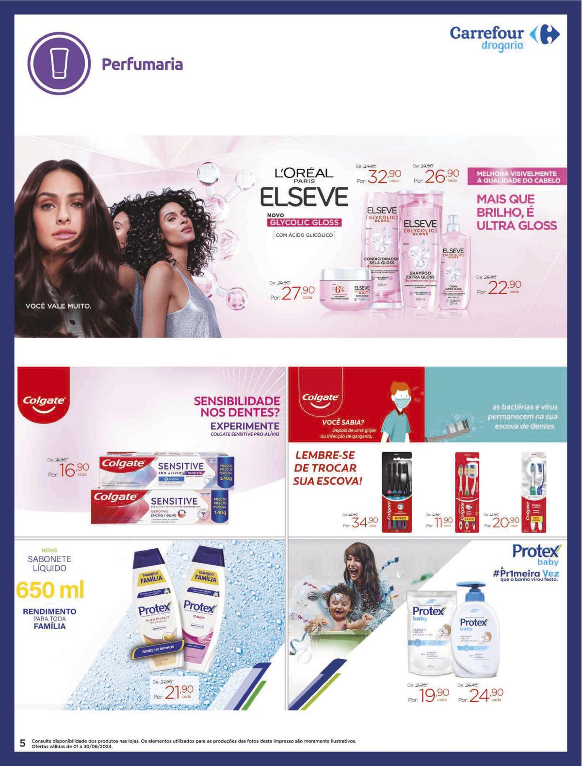 Promoção em produtos de higiene e beleza